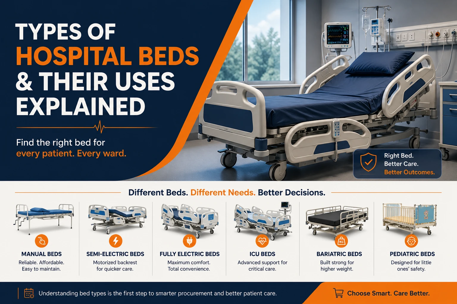 Types of Hospital Beds & Their Uses Explained