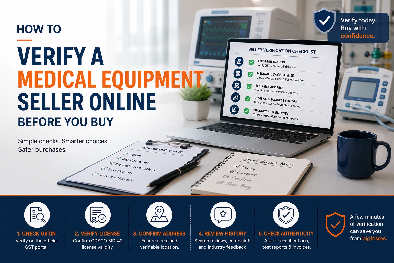 How to Verify a Medical Equipment Seller Online in India 2026