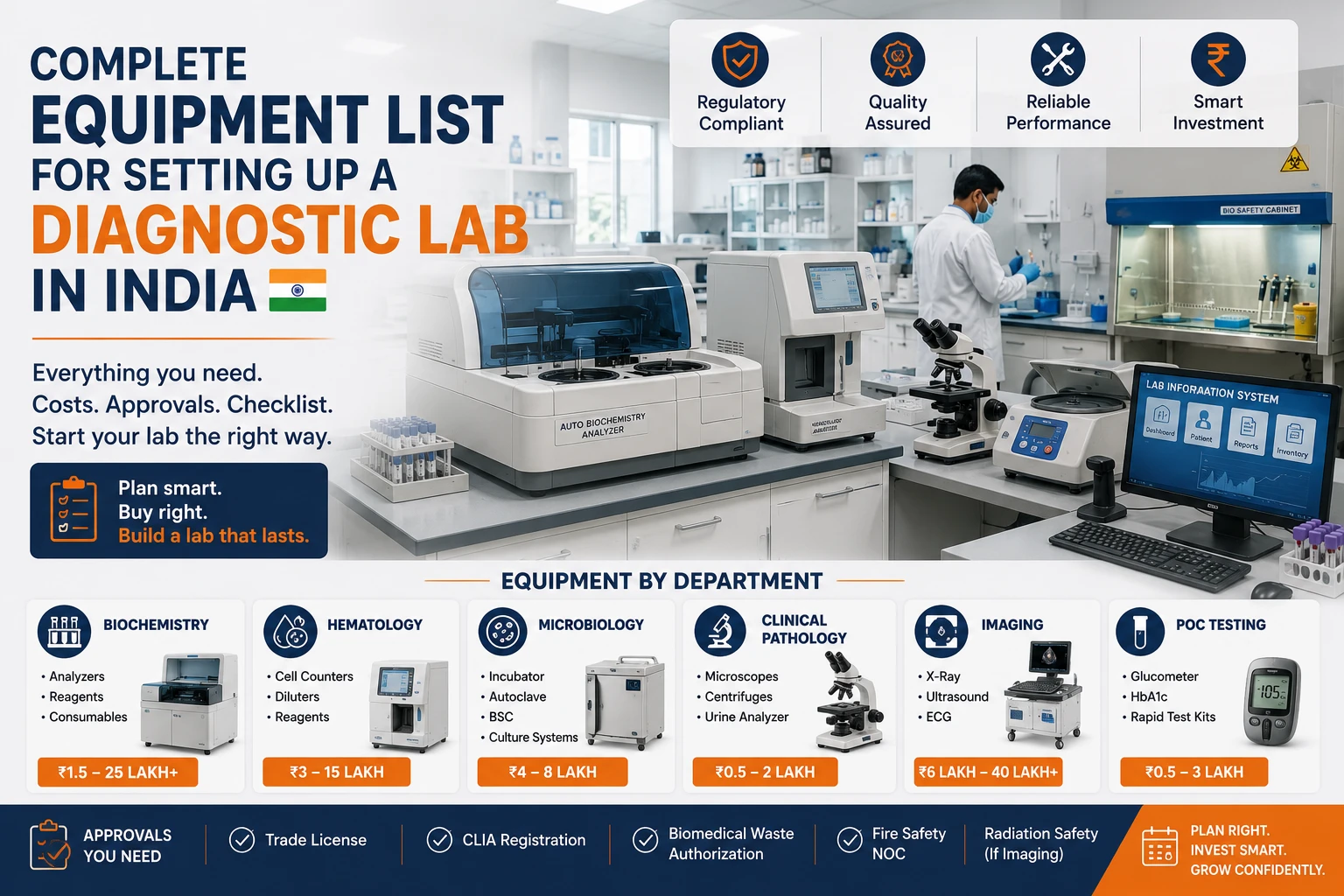 Diagnostic Lab Equipment List for India (2026 Setup Guide)