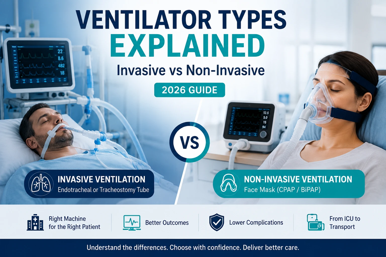 Ventilator Types Explained: Invasive vs Non-Invasive