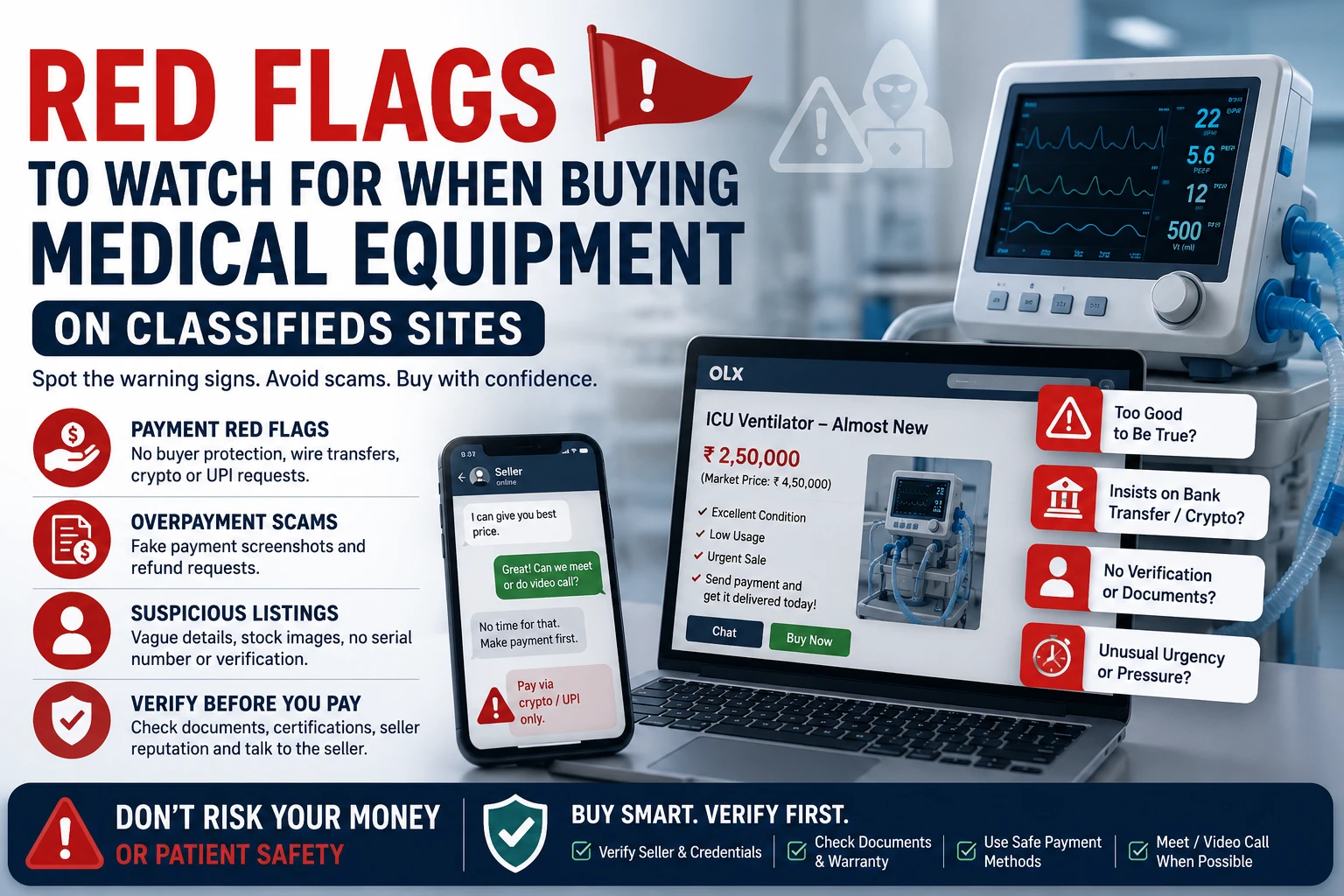 Red Flags Buying Medical Equipment on Classifieds Sites